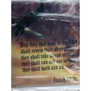Isaiah 40:31 Bible Verse Mouse Pad Christian Mousepad 8" Eagle Square New